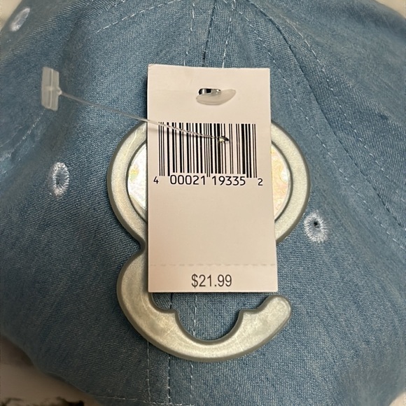 Disney Adjustable Ball Cap, NWT, Light Blue Denim, Embroidered, Light Weight - Picture 4 of 6